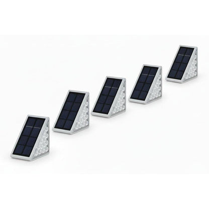 Solar-Powered Triangular Outdoor Light Set