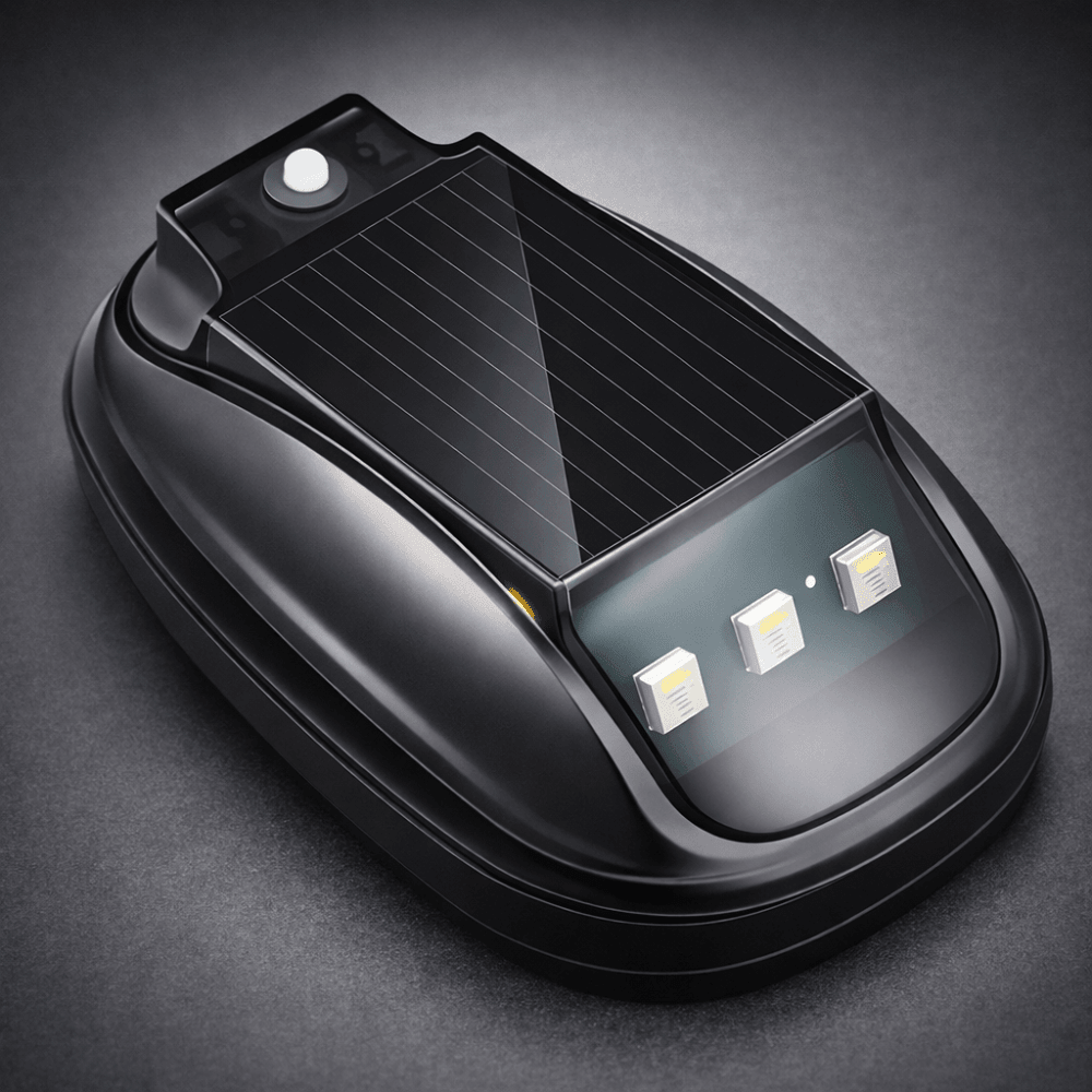 Solar rock lights for trucks featuring wireless remote control, designed for eco-friendly adhesive installation, illuminating outdoor adventures with vibrant LED lighting. 0