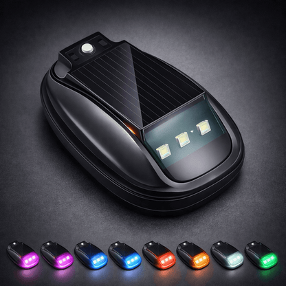 Solar rock lights for trucks featuring wireless remote control, designed for eco-friendly adhesive installation, illuminating outdoor adventures with vibrant LED lighting. 1