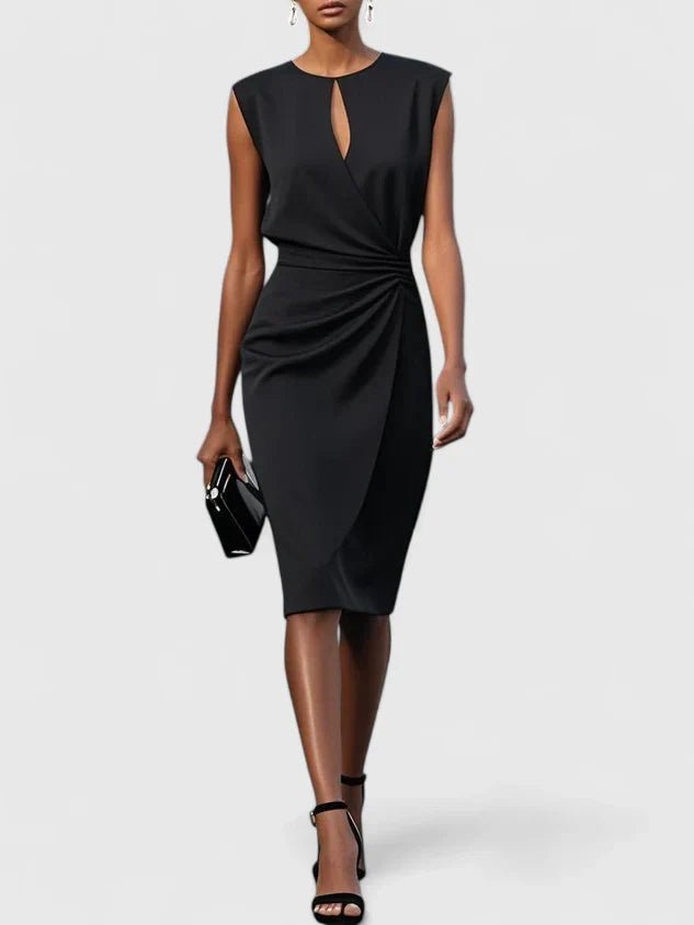 Sophisticated dress featuring a sleek cut and versatile elegance, available in multiple colors for any occasion. 7