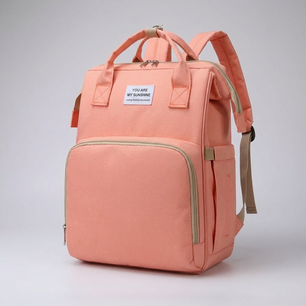 Spacious Diaper Bag Backpack with Adjustable Straps and Easy-Clean Fabric – Stylish Baby Bag for Organized Parenting 4