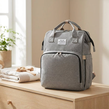 Spacious Diaper Bag Backpack with Adjustable Straps and Easy-Clean Fabric – Stylish Baby Bag for Organized Parenting 1