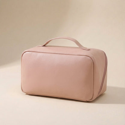 Spacious Makeup Case with Multiple Compartments and Easy Carry Handle – Luxurious Design in White, Black, Pink, Brown 5