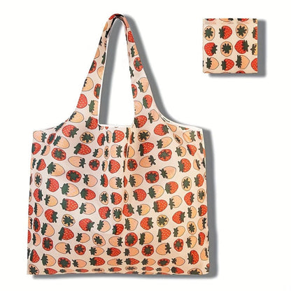 Square reusable tote bag made from lightweight, durable fabric, featuring a modern eco-friendly design, perfect for shopping and daily use. 3