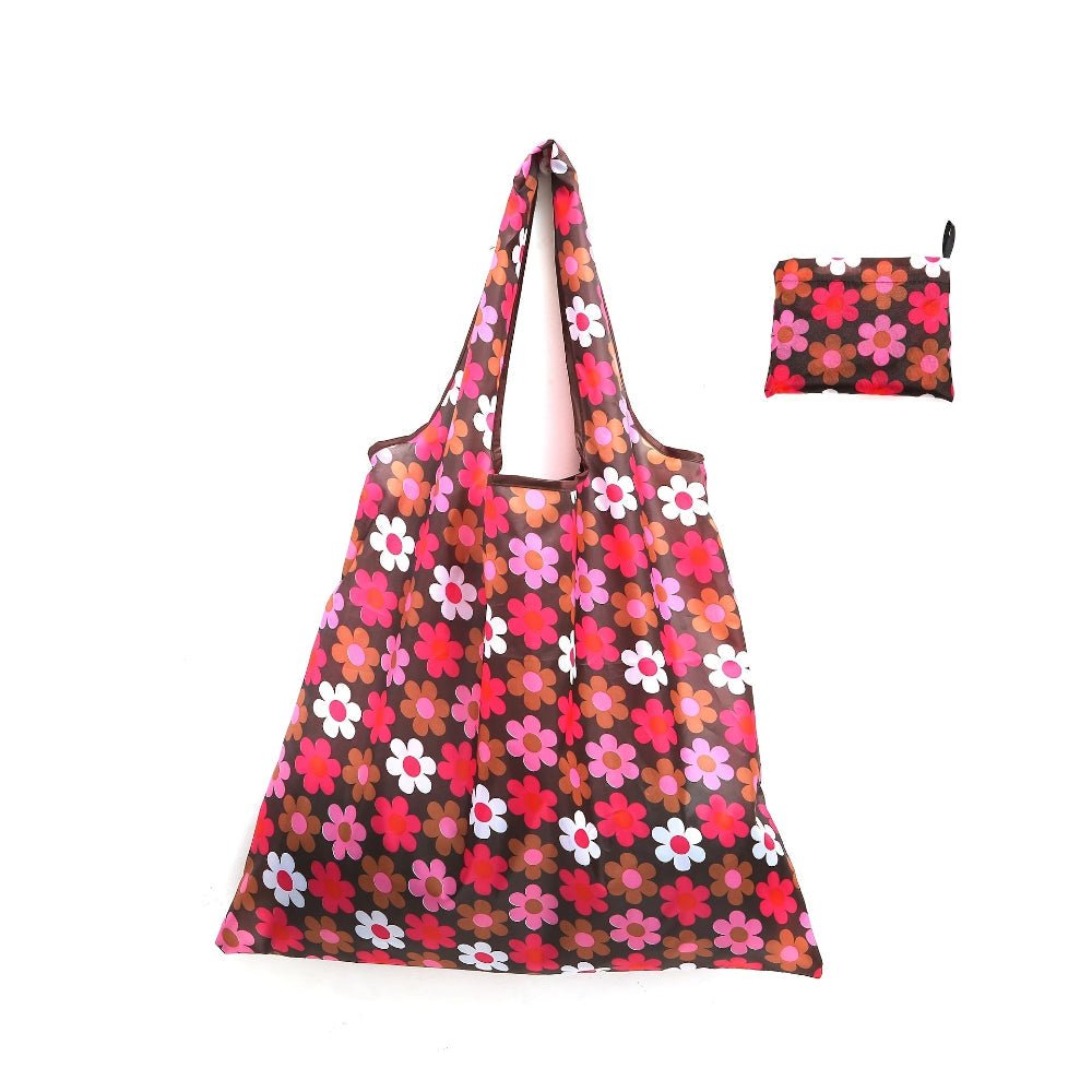 Square reusable tote bag made from lightweight, durable fabric, featuring a modern eco-friendly design, perfect for shopping and daily use. 10