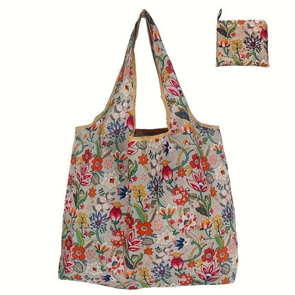 Square reusable tote bag made from lightweight, durable fabric, featuring a modern eco-friendly design, perfect for shopping and daily use. 16