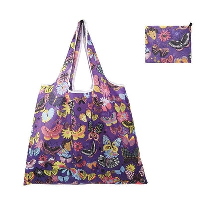 Square reusable tote bag made from lightweight, durable fabric, featuring a modern eco-friendly design, perfect for shopping and daily use. 18
