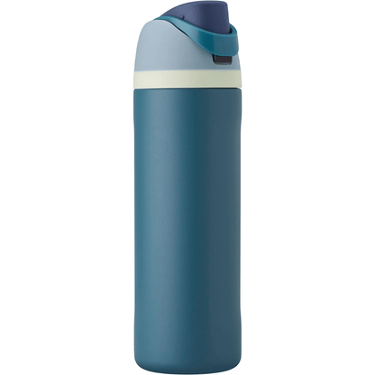 Stainless steel vacuum flask thermos with built-in straw, featuring a sleek modern design, available in multiple capacities for easy hydration on the go. 5