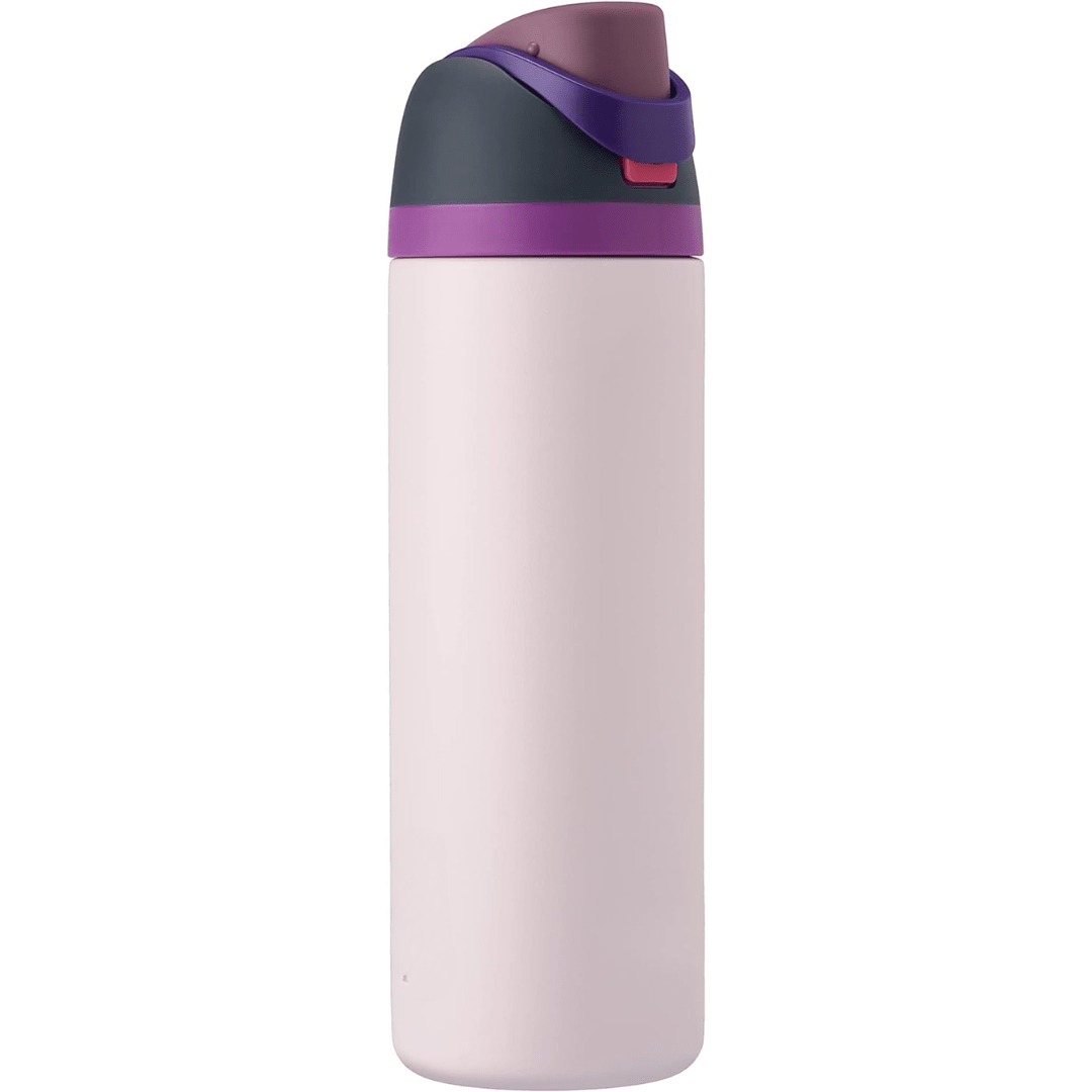 Stainless steel vacuum flask thermos with built-in straw, featuring a sleek modern design, available in multiple capacities for easy hydration on the go. 6