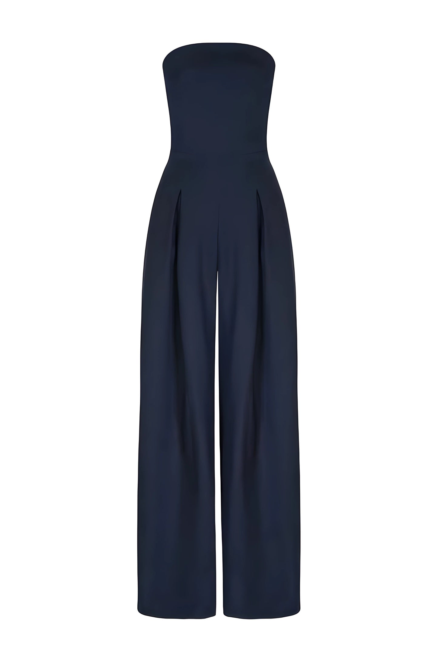 Strapless jumpsuit featuring a corset design, perfect for elegant evening wear, crafted from high-quality fabric in a modern style. 4