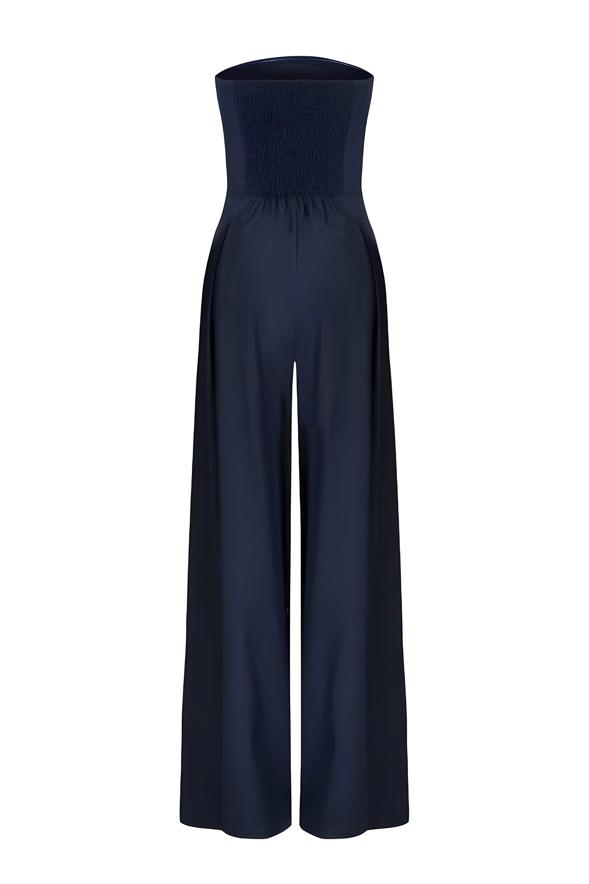 Strapless jumpsuit featuring a corset design, perfect for elegant evening wear, crafted from high-quality fabric in a modern style. 5