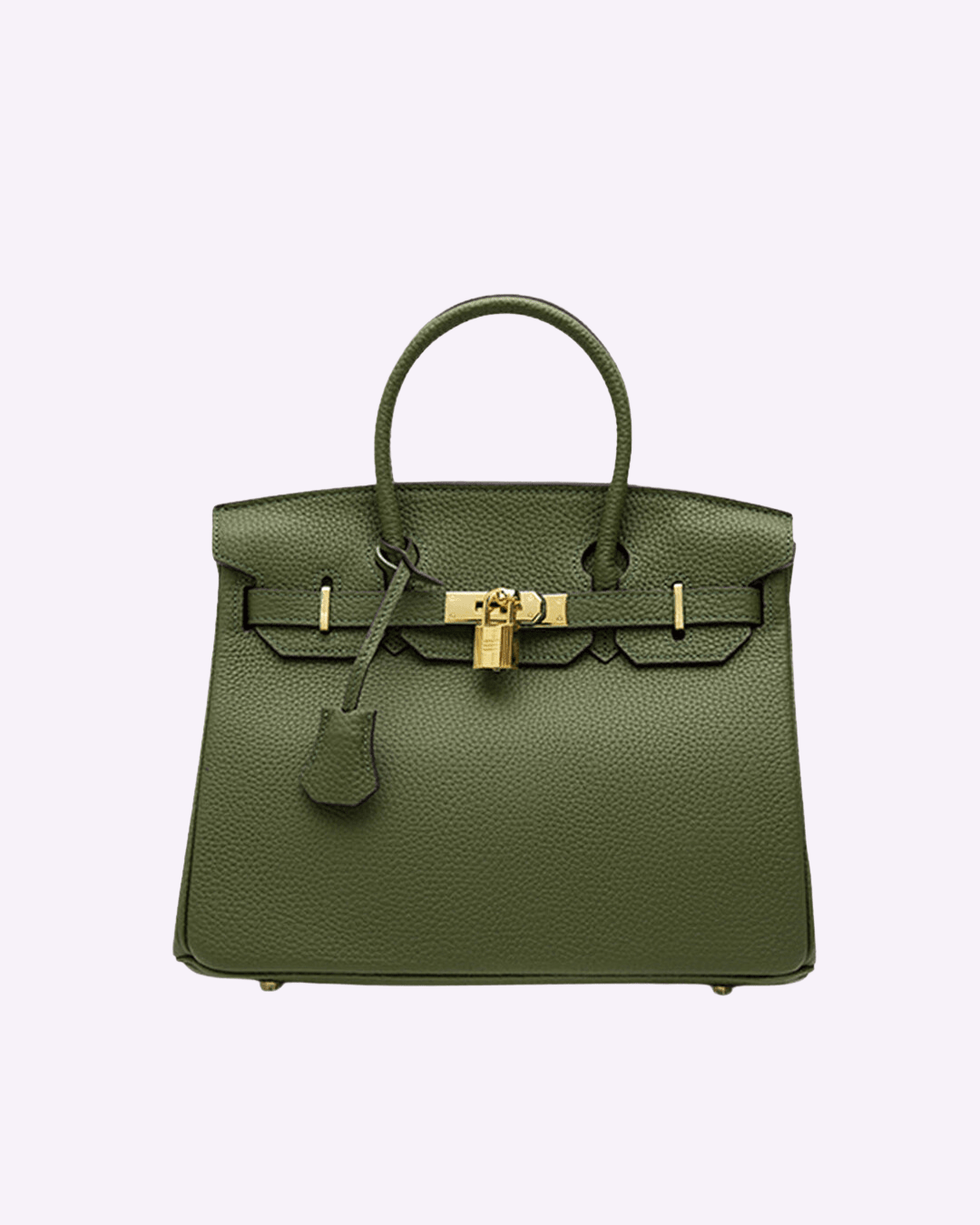 Synthetic leather handbag featuring a spacious interior and elegant design, perfect for organizing essentials for work and travel. 7