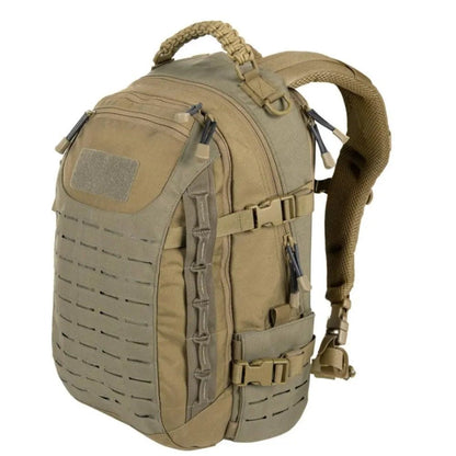 Tactical Backpack 30L capacity made from durable 500D Cordura nylon, featuring MOLLE compatibility and designed for outdoor adventures. 6