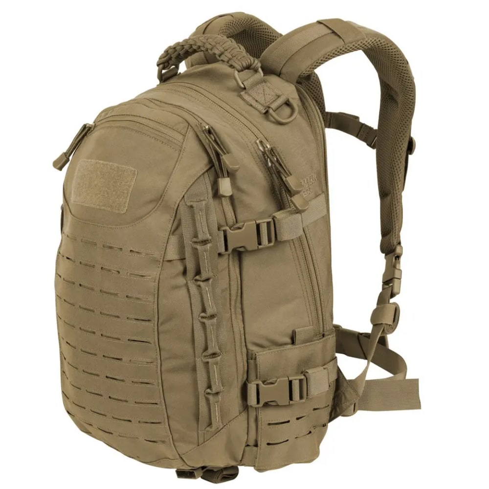 Tactical Backpack 30L capacity made from durable 500D Cordura nylon, featuring MOLLE compatibility and designed for outdoor adventures. 3