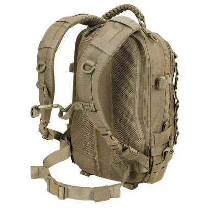 Tactical Backpack 30L capacity made from durable 500D Cordura nylon, featuring MOLLE compatibility and designed for outdoor adventures. 5