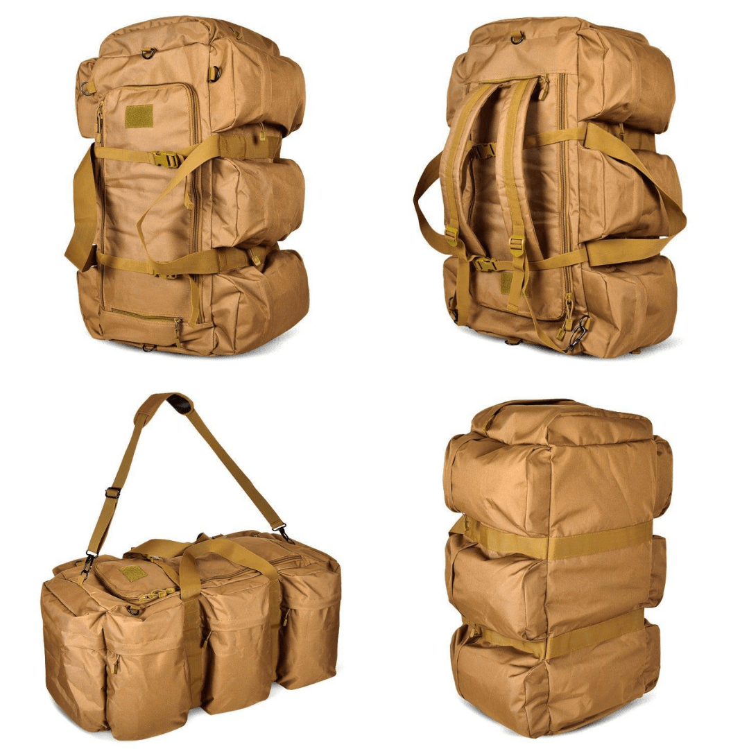 Tactical Duffel Bag with Modular System – Water-Resistant 600D Oxford – Outdoor Adventure Gear – 30 x 30 x 72 cm 4