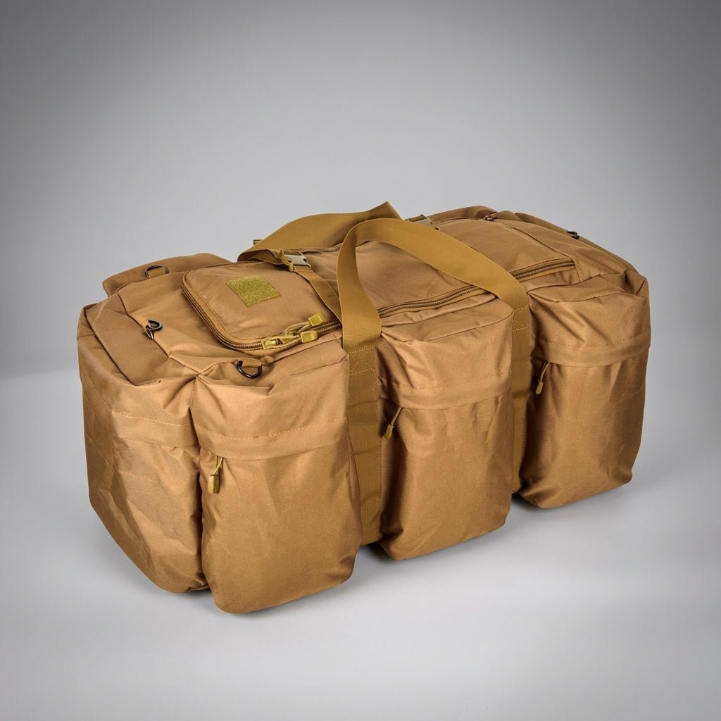 Tactical Duffel Bag with Modular System – Water-Resistant 600D Oxford – Outdoor Adventure Gear – 30 x 30 x 72 cm 0