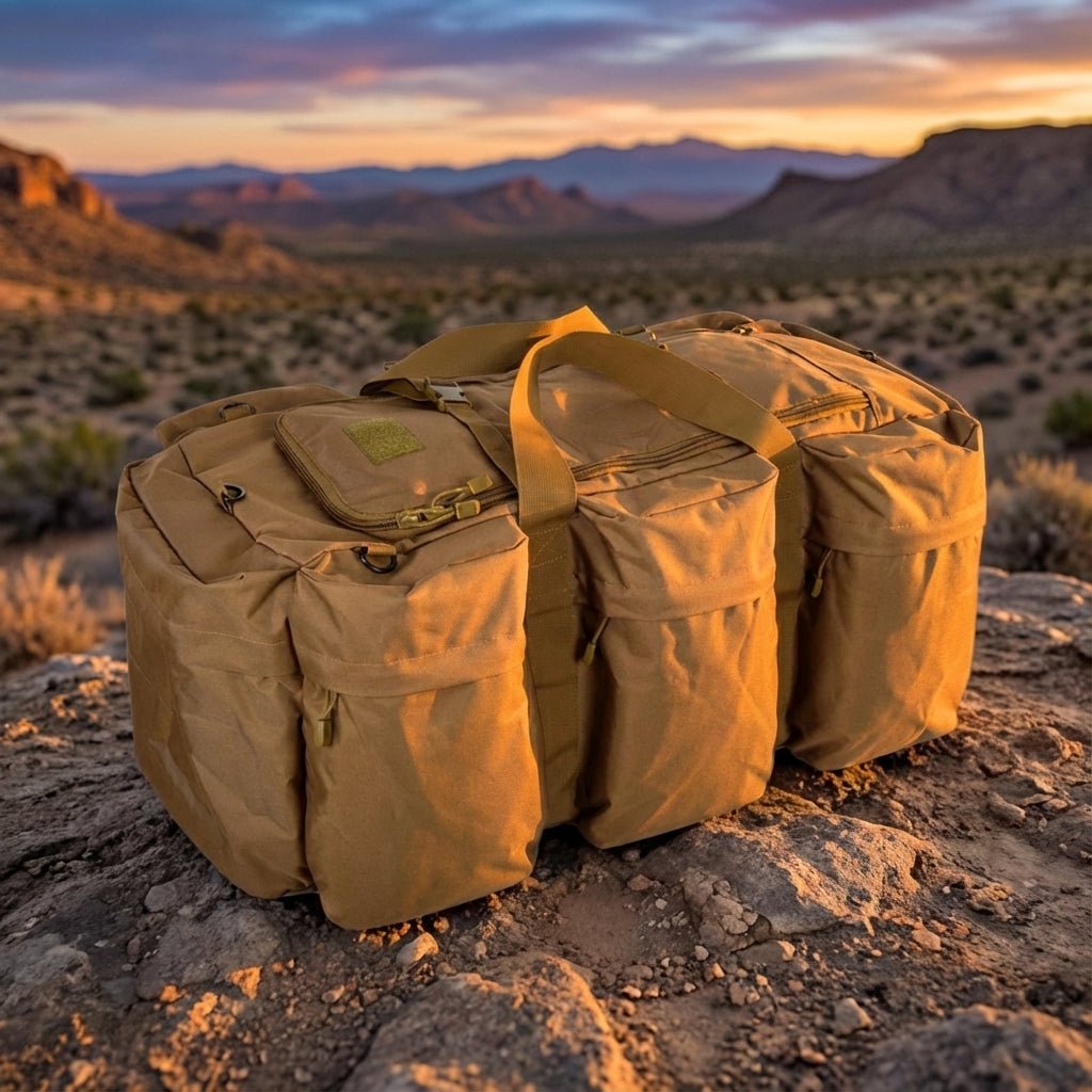 Tactical Duffel Bag with Modular System – Water-Resistant 600D Oxford – Outdoor Adventure Gear – 30 x 30 x 72 cm 1