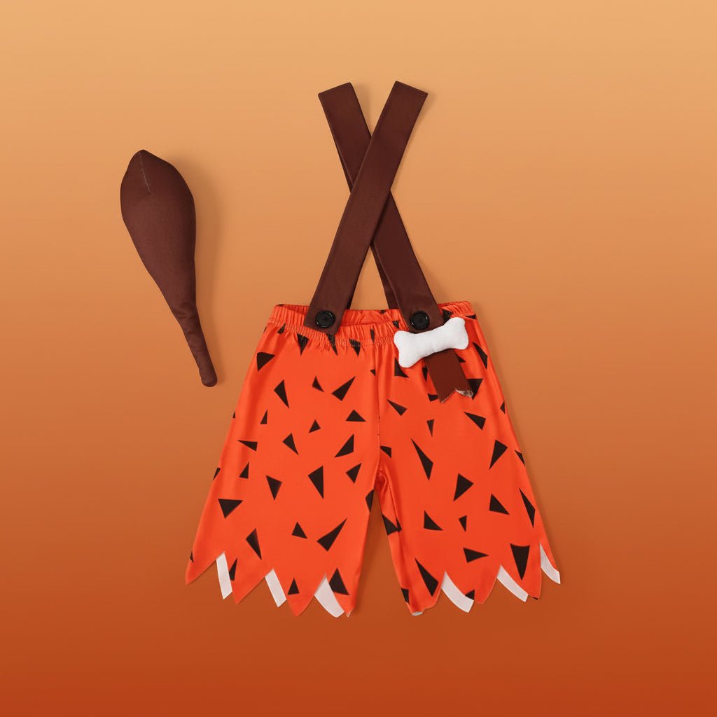 Toddler caveman costume with bone accents, perfect for Halloween and play, available in multiple colors. 4