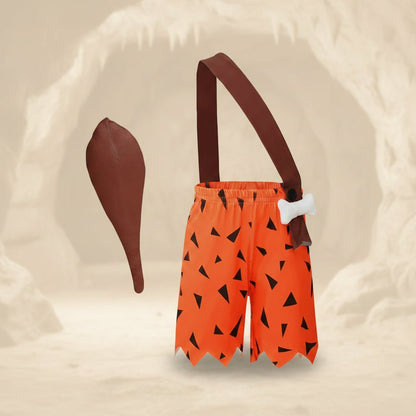 Toddler caveman costume with bone accents, perfect for Halloween and play, available in multiple colors. 6