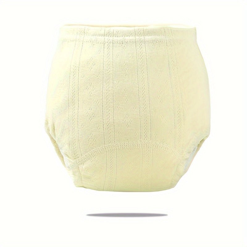Toddler training pants with leakproof lining made from soft, reusable cotton, designed for comfortable potty training and easy transitions for toddlers. 4
