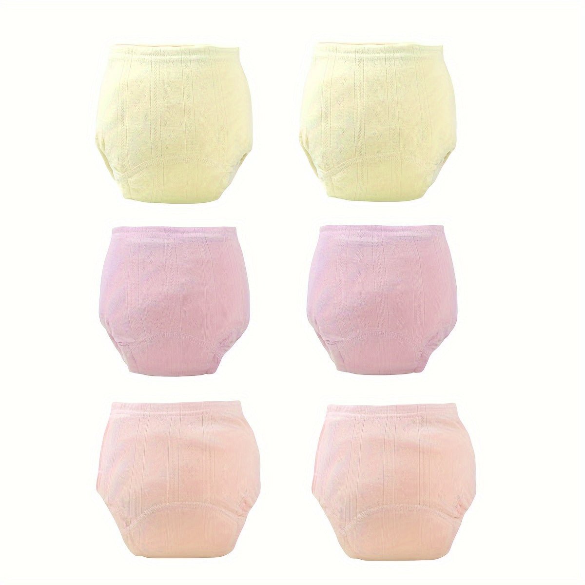 Toddler training pants with leakproof lining made from soft, reusable cotton, designed for comfortable potty training and easy transitions for toddlers. 6