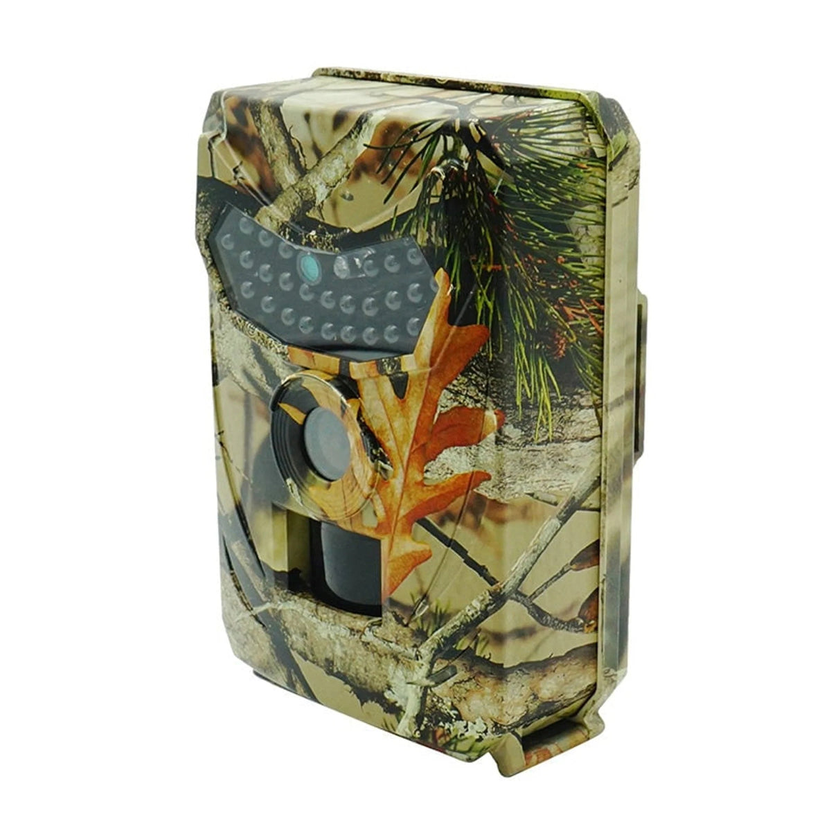 Trail camera featuring night vision and motion detection, designed for outdoor wildlife observation, with a weatherproof casing for durability in any environment. 5