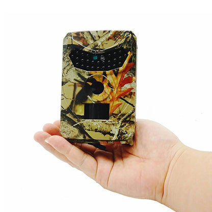 Trail camera featuring night vision and motion detection, designed for outdoor wildlife observation, with a weatherproof casing for durability in any environment. 6
