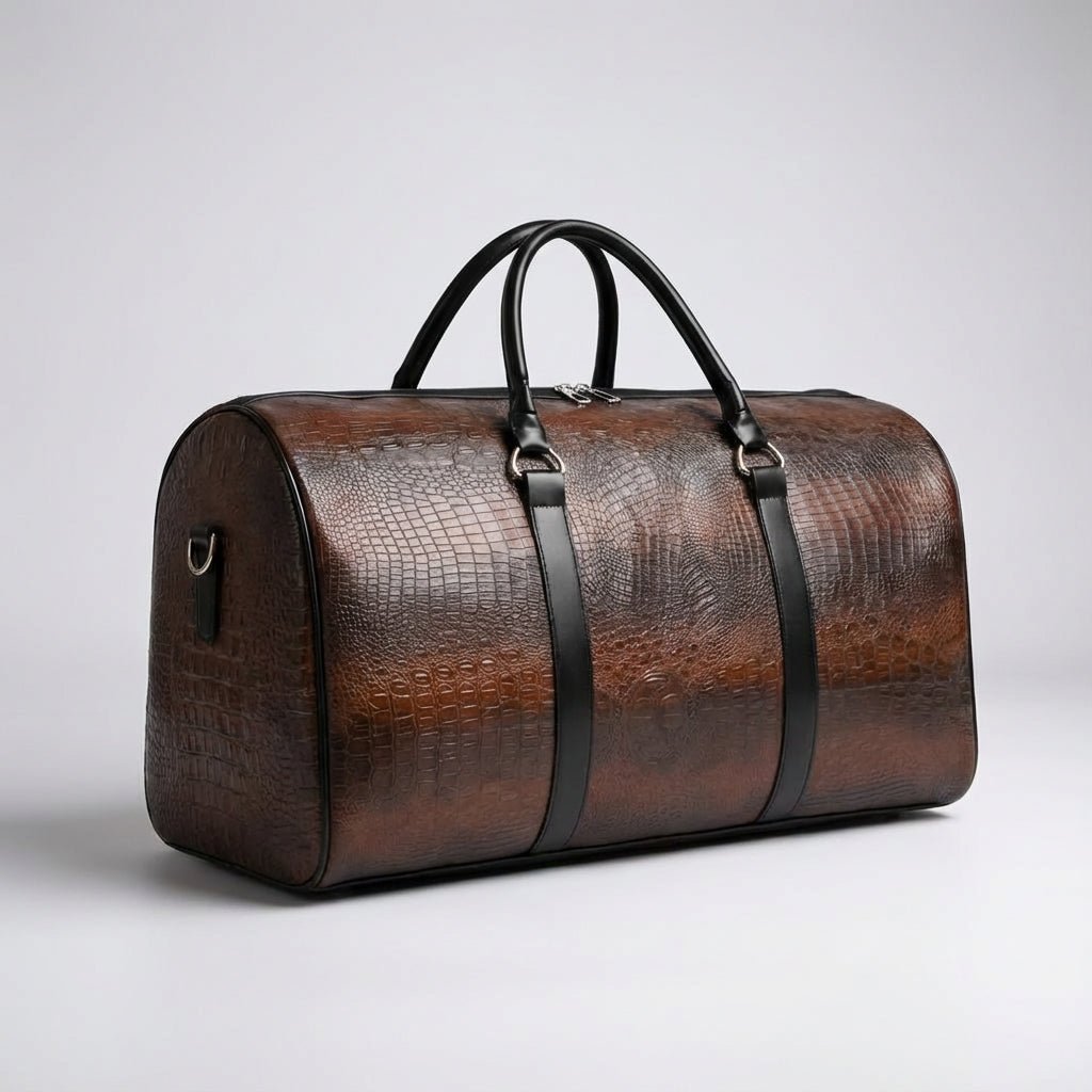 Travel Bag with Adjustable Strap and Organized Compartments – Durable Brown Carry-On Luggage for Short Trips 2