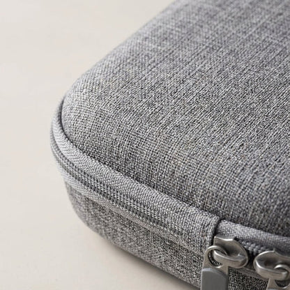 Compact travel organizer featuring multiple compartments and a water-resistant exterior, perfect for keeping your essentials organized and protected while on the go. 3