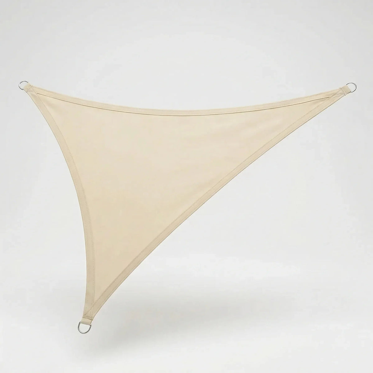 Triangular shade sail made of water-repellent fabric, perfect outdoor canopy for patios and pools, measuring 200x200 cm with reinforced corners for 3