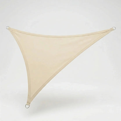 Triangular shade sail made of water-repellent fabric, perfect outdoor canopy for patios and pools, measuring 200x200 cm with reinforced corners for 3