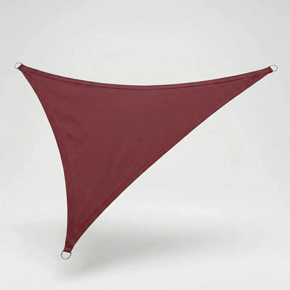 Triangular shade sail made of water-repellent fabric, perfect outdoor canopy for patios and pools, measuring 200x200 cm with reinforced corners for 6