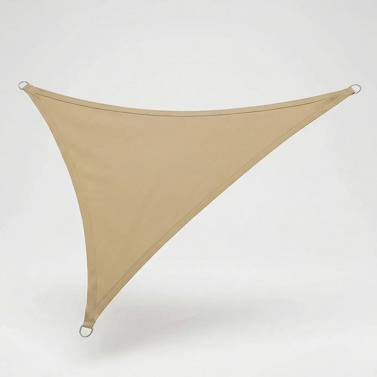 Triangular shade sail made of water-repellent fabric, perfect outdoor canopy for patios and pools, measuring 200x200 cm with reinforced corners for 4