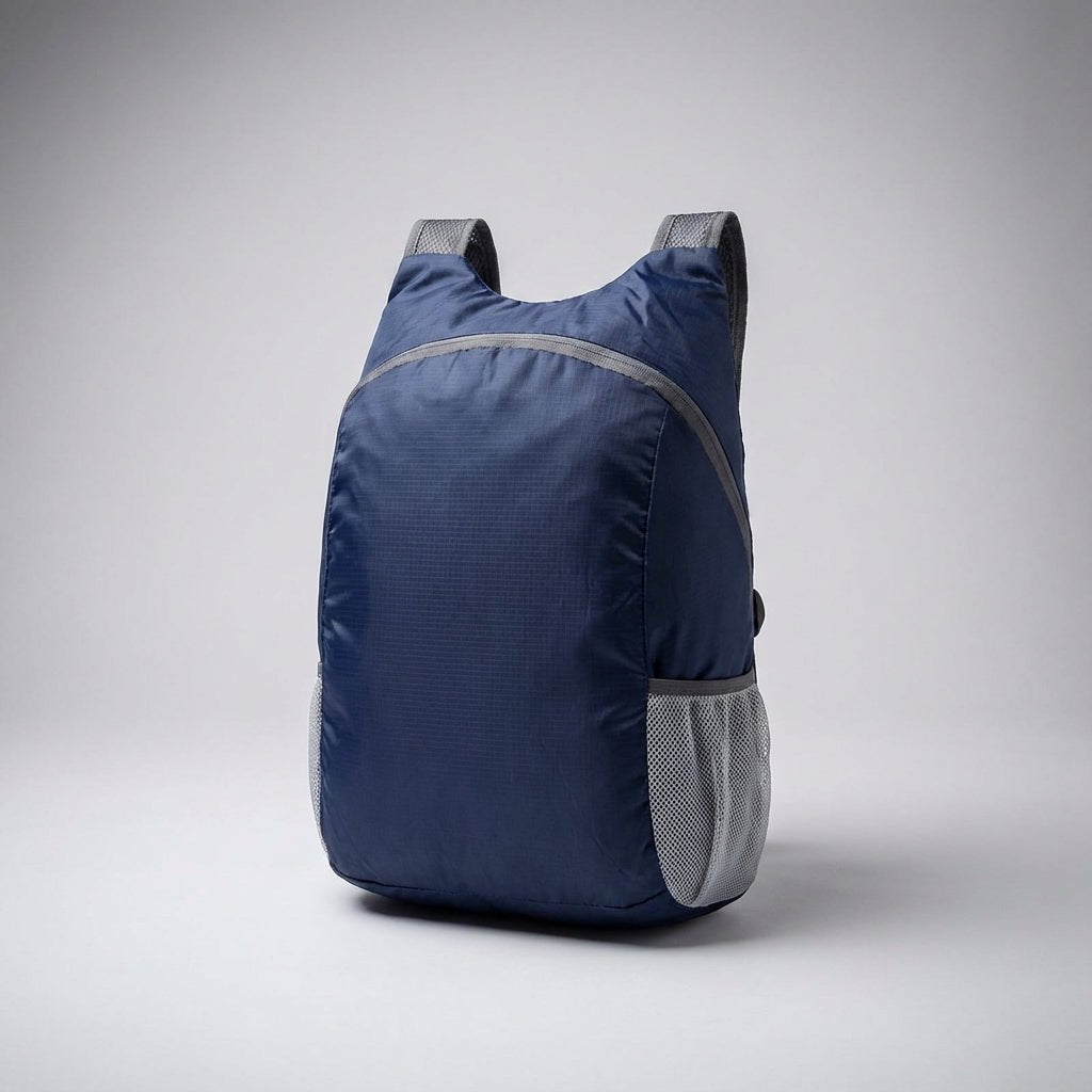 Ultralight travel backpack featuring water-resistant fabric, durable YKK zipper, and a compact foldable design, available in multiple colors. 8