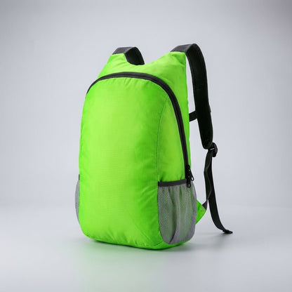 Ultralight travel backpack featuring water-resistant fabric, durable YKK zipper, and a compact foldable design, available in multiple colors. 4