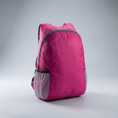Ultralight travel backpack featuring water-resistant fabric, durable YKK zipper, and a compact foldable design, available in multiple colors. 9