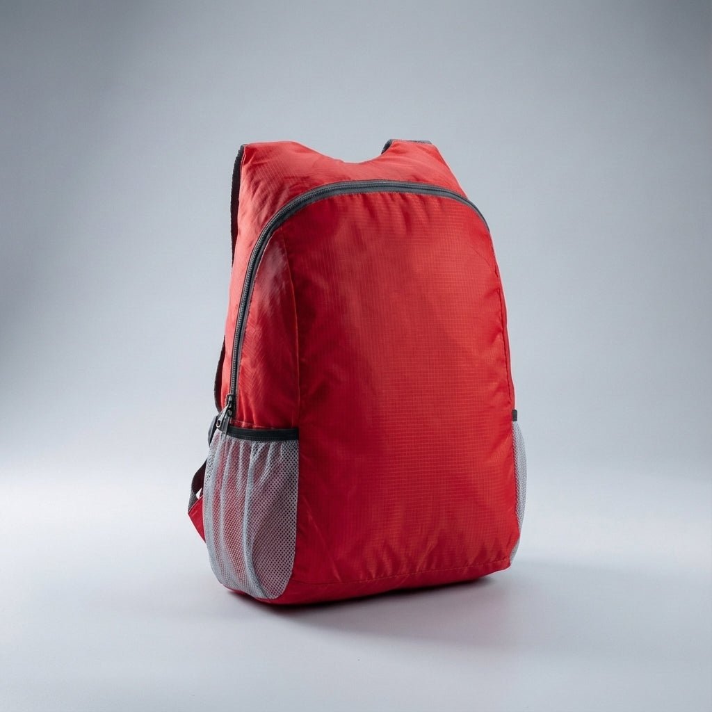 Ultralight travel backpack featuring water-resistant fabric, durable YKK zipper, and a compact foldable design, available in multiple colors. 0