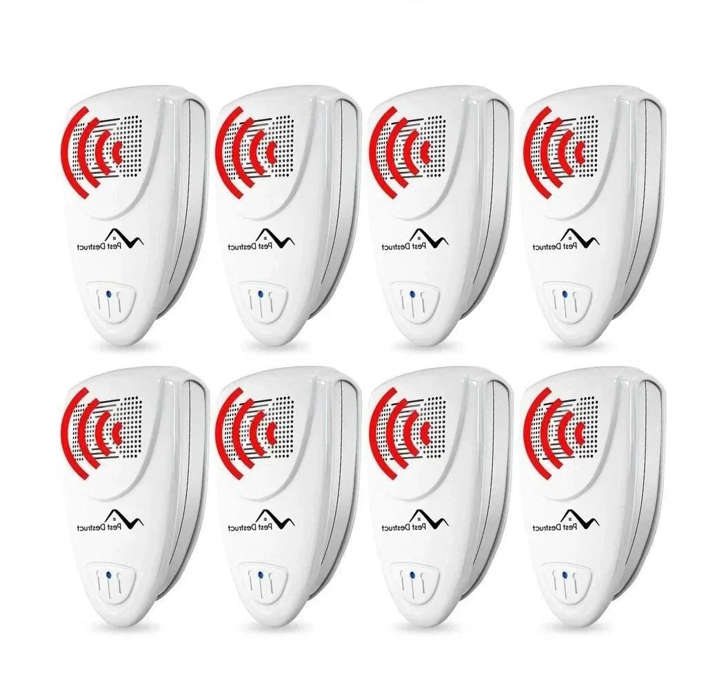 Ultrasonic Pest Repeller for bed bugs, compact plug-in device with silent operation and wide coverage up to 1200 sq. ft. 0