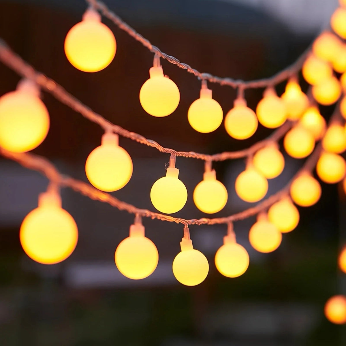 USB Globe Fairy Lights featuring a decorative globe shape, available in two vibrant colors and multiple lengths, perfect for adding a whimsical touch to any space. 5