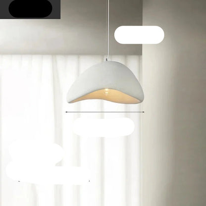 Wabi Pendant Lamp featuring an E27 socket, showcasing a Japandi-inspired resin design perfect for modern kitchen lighting. 9