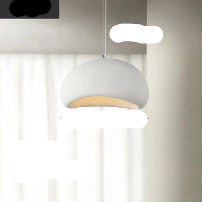Wabi Pendant Lamp featuring an E27 socket, showcasing a Japandi-inspired resin design perfect for modern kitchen lighting. 8