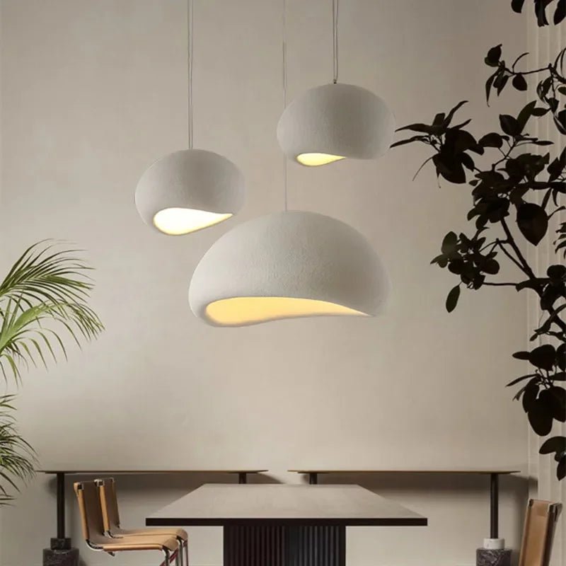 Wabi-Sabi Table Lamp featuring a subtle design crafted from high-quality polymer and resin, perfect for creating a relaxing ambiance in any space. 0