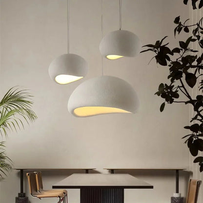 Wabi-Sabi Table Lamp featuring a subtle design crafted from high-quality polymer and resin, perfect for creating a relaxing ambiance in any space. 0