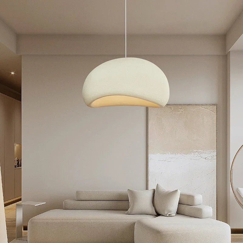 Wabi-Sabi Table Lamp featuring a subtle design crafted from high-quality polymer and resin, perfect for creating a relaxing ambiance in any space. 2