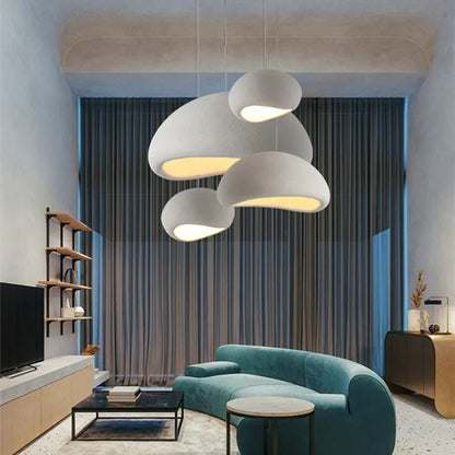 Wabi-Sabi Table Lamp featuring a subtle design crafted from high-quality polymer and resin, perfect for creating a relaxing ambiance in any space. 3