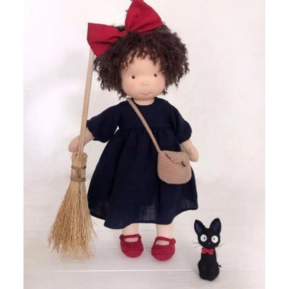 Waldorf-style cotton cuddly toy in a fabric box, featuring a soft plush doll designed for creative play and imaginative adventures. 25