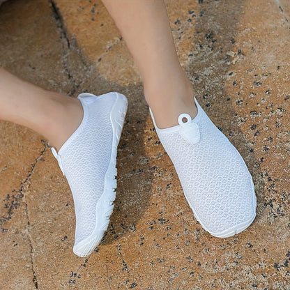 Water shoes for women featuring a quick-dry breathable mesh upper and a non-slip rubber sole, perfect for beach and swimming activities. 4
