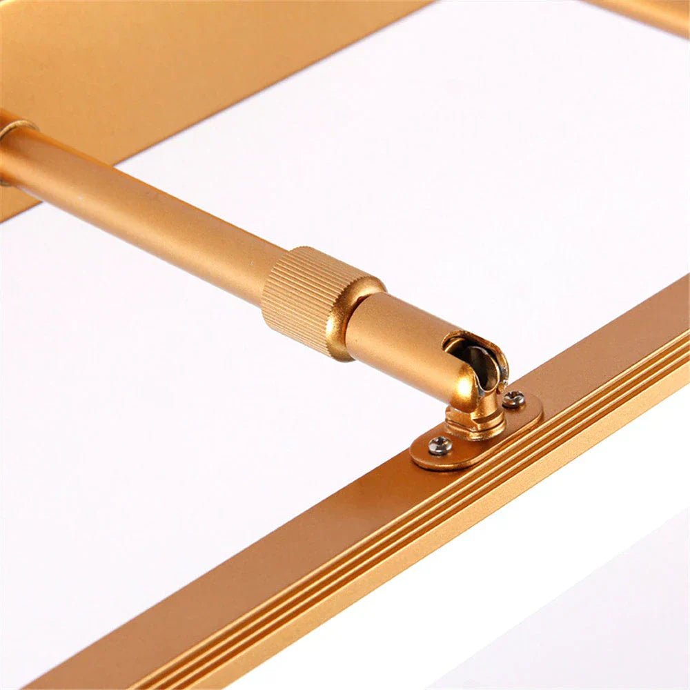 Waterproof LED wall lamp designed for bathroom mirror lighting, featuring a modern stainless steel design and providing bright natural light. 4