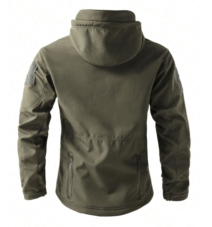 Waterproof outdoor set featuring an adjustable hood and soft fleece lining, designed for windproof protection in all weather conditions. 6